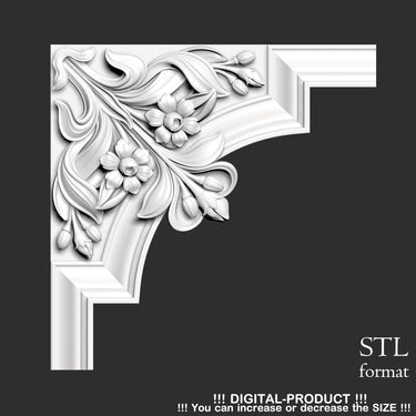 Elegant Corner Decor for Furniture, Wall Panels & Gypsum Decoration